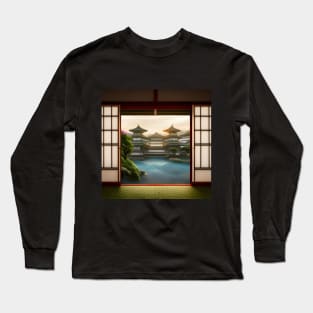 Garden View of Sunrise Long Sleeve T-Shirt